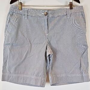 Lands' End Women's Cotton Vertical Stripe Beachy Summer Shorts Plus Size…